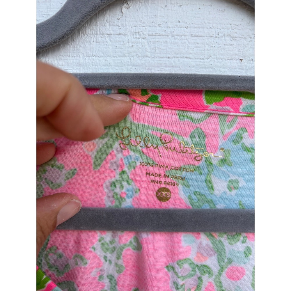 Lilly Pulitzer Palmetto Short Dress, 3/4 Sleeves, Sz XXS - Picture 3 of 8